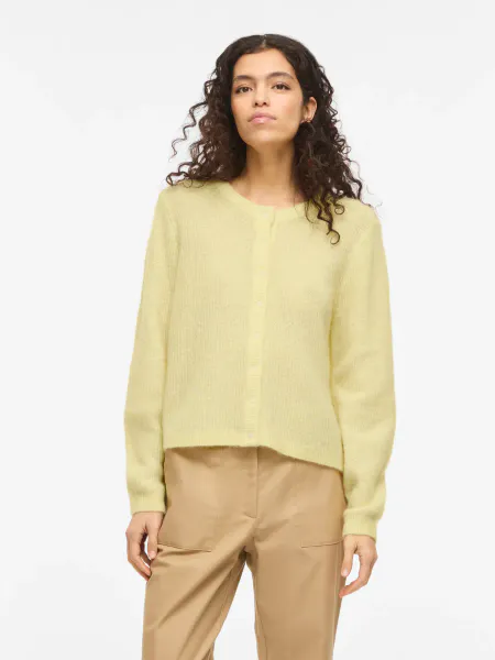 Hovedbilde LORY CARDIGAN - LYS GUL MELERT