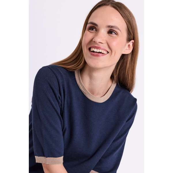 Hovedbilde KATIE GENSER M/KORT ERM - NAVY/SAND