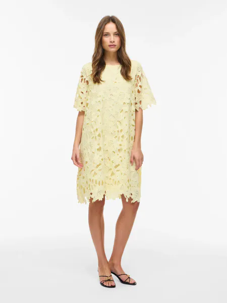 Hovedbilde SIENNA KJOLE - LYS GUL