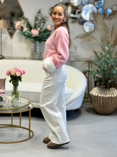 Hovedbilde HOPE CARDIGAN - ROSA MELERT