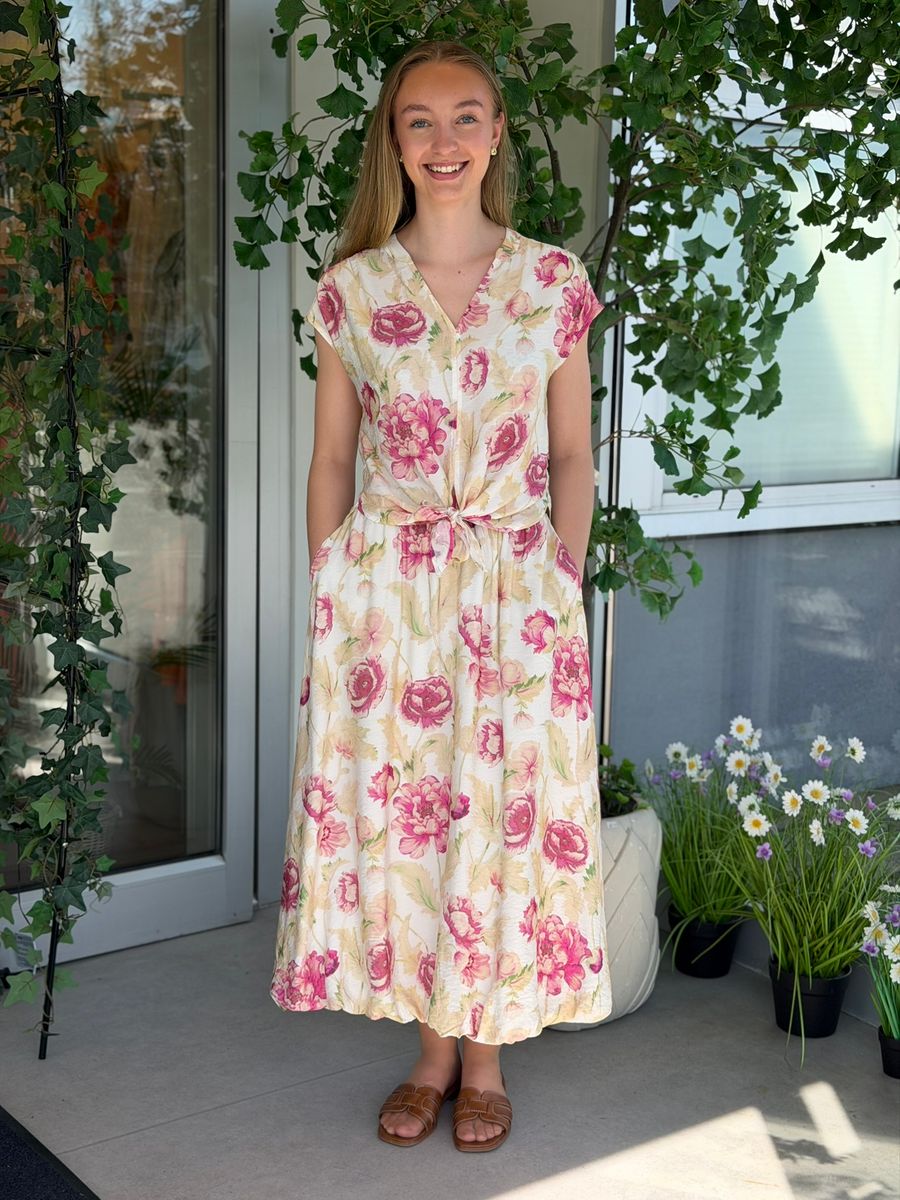 MAISE SKJØRT - ROSA BLOMSTER