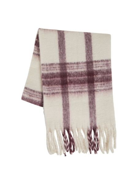 Hovedbilde MIMI FLUFFY SKJERF - PLOMME/OFFWHITE