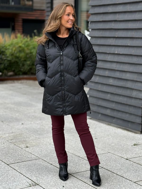 SHORTY LANG BOBLE  JAKKE - SORT
