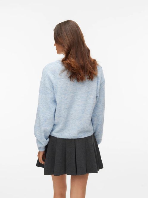 Hovedbilde HOPE CARDIGAN - LYS BLÅ MELERT