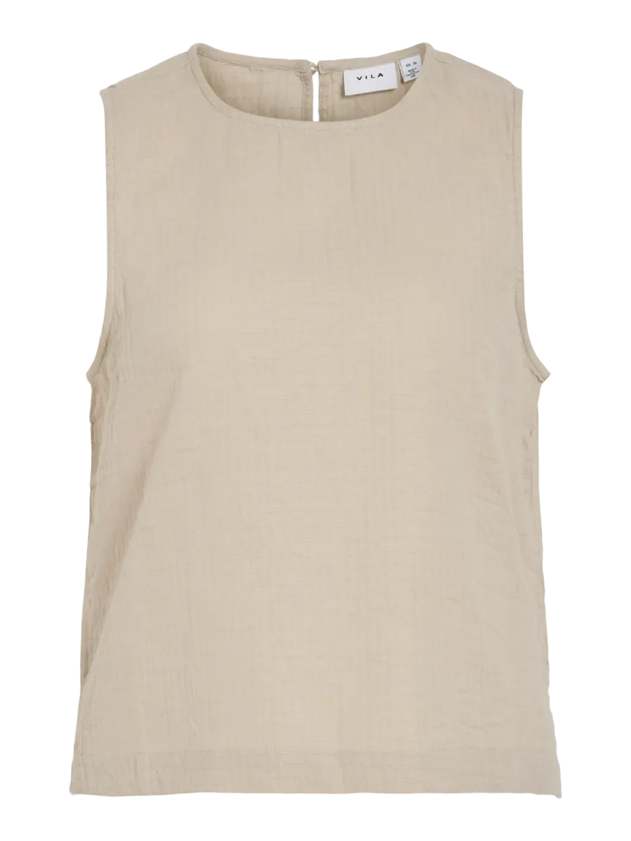 LANIA BOMULLS TOPP - LYS SAND