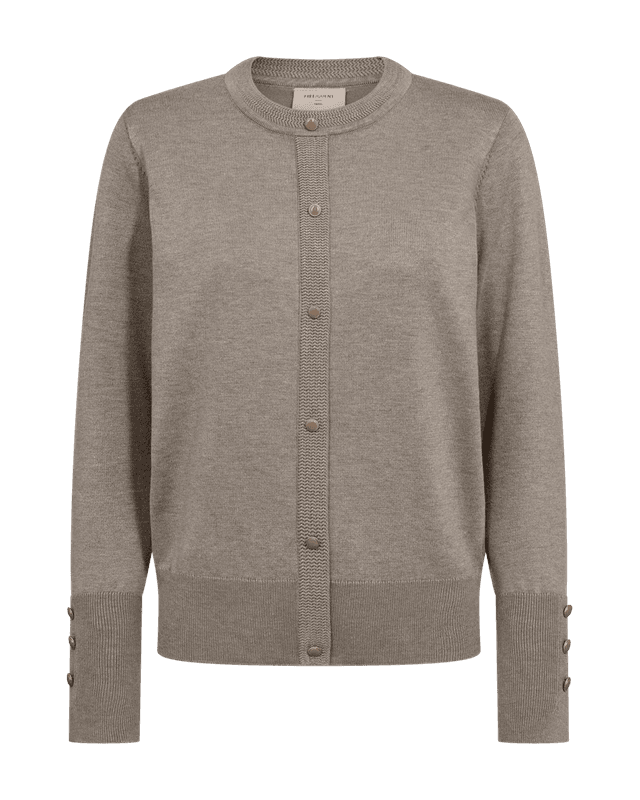 KATIE GENSER M/KNAPPEDEKOR - TAUPE