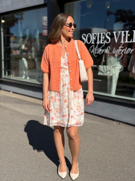 Hovedbilde KARA CARDIGAN 2/4 ERM - ORANGE MELERT